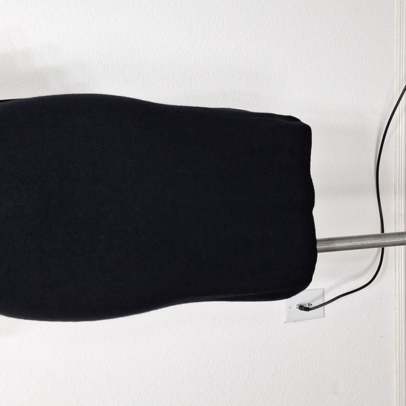 Express NEW Black Flutter Sleeve Ribbed Knit Bodycon Night Out Dress Size S - Picture 3 of 13